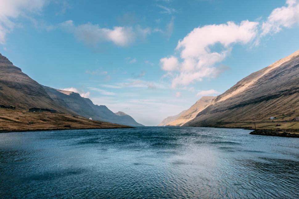 Free Image of Majestic Mountain Lake Surrounded by Peaks 