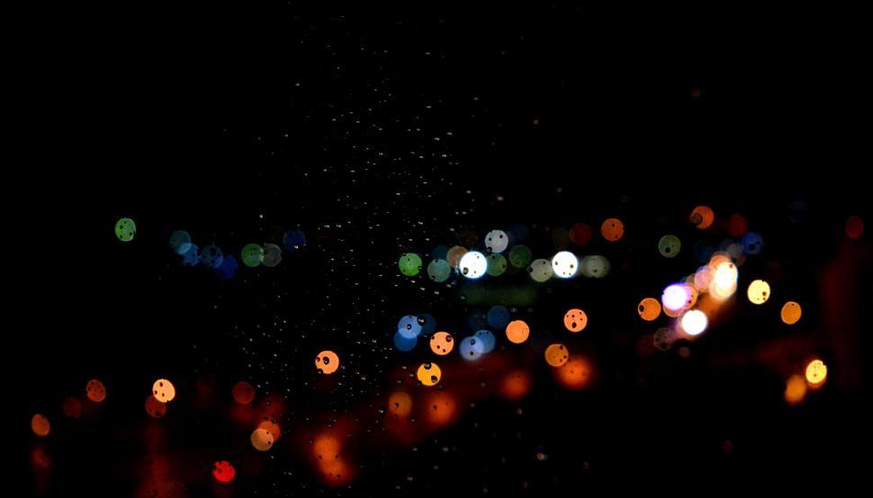 Free Image of Blurry City Street at Night 