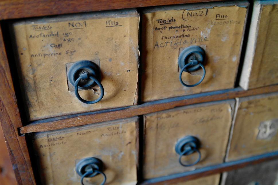 Free Image of Drawer With Stack of Drawers 