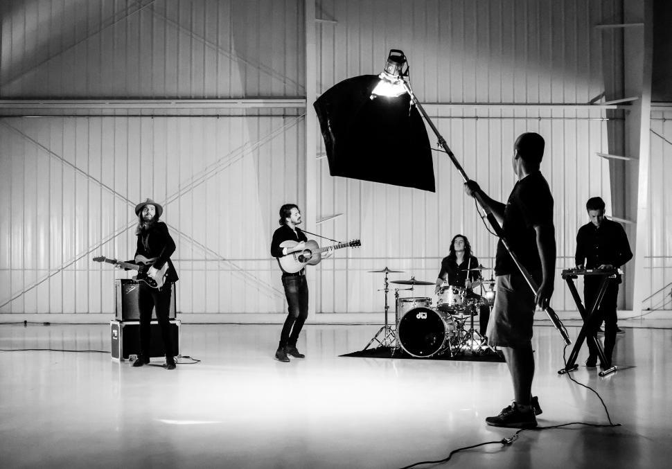 Free Image of Band Performing Live on Stage 