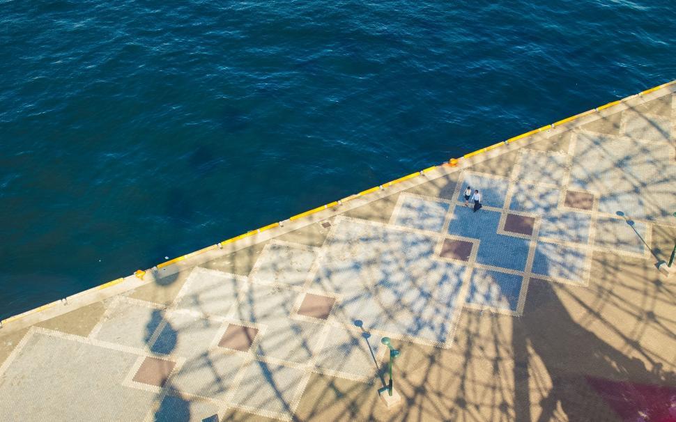 Free Image of Water View From Top of Pier 