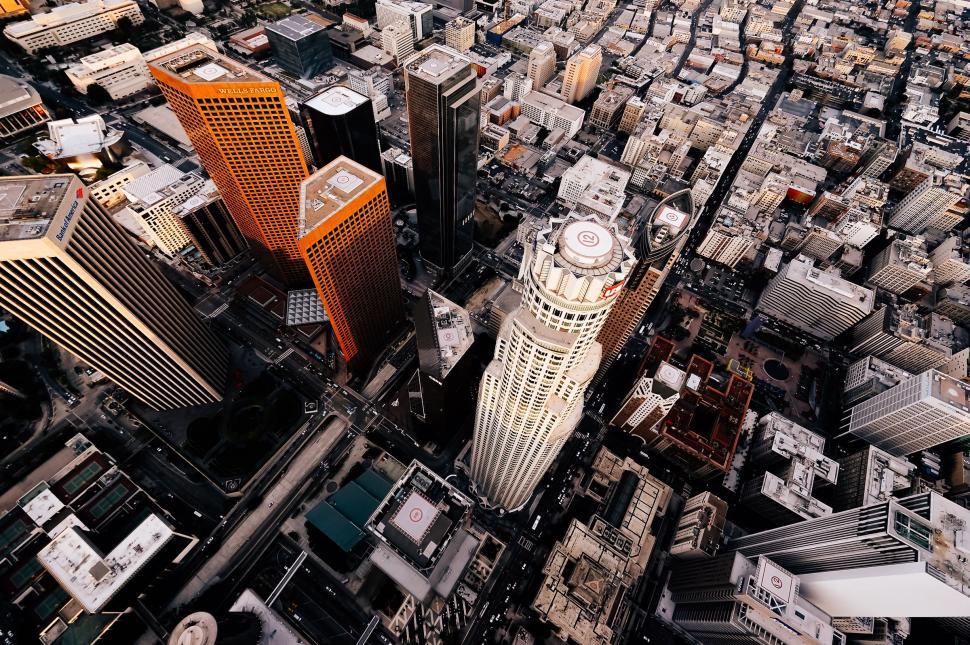 Free Image of Aerial View of a City With Tall Buildings 