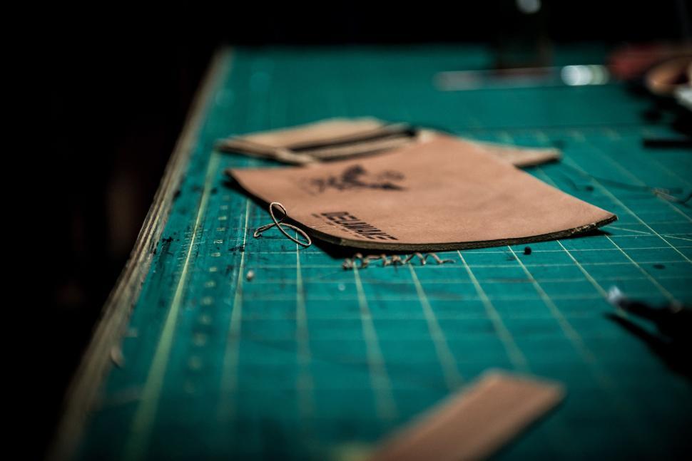 Free Image of Close Up of Fabric on Table 