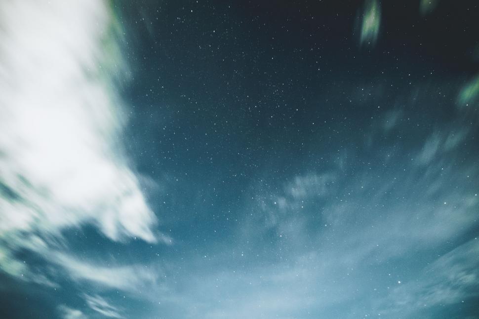 Free Image of Starry Sky With Clouds 