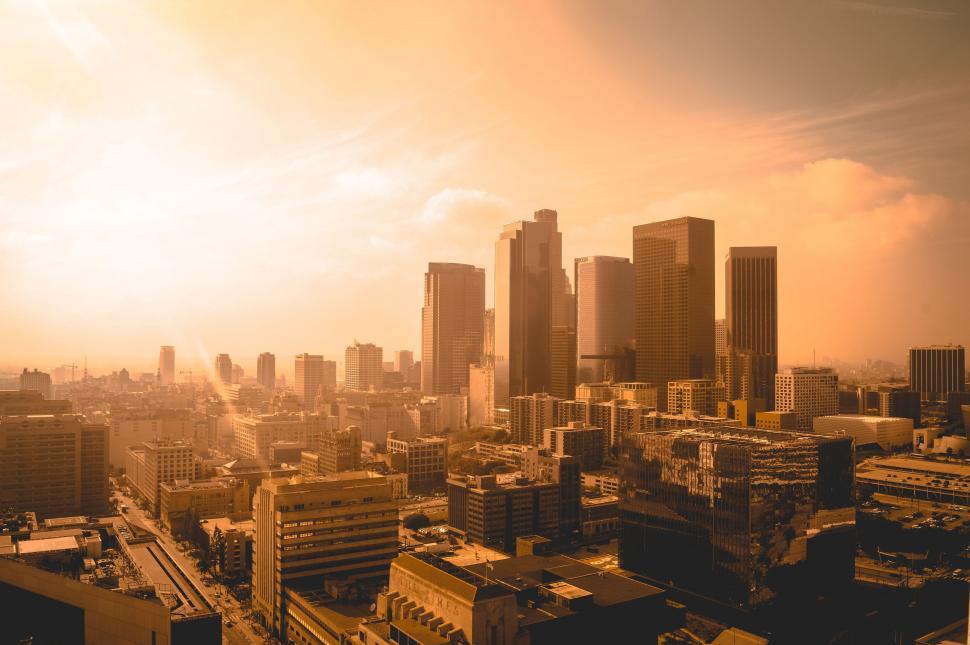 Free Image of Cityscape With Tall Buildings 