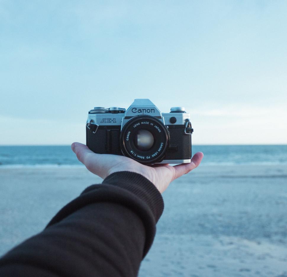 Free Image of Person Capturing Water Scene With Camera 