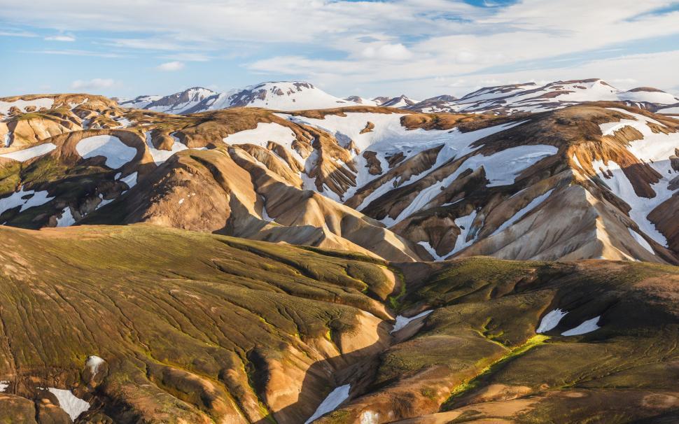 Free Image of Majestic Mountain Range Covered in Snow 