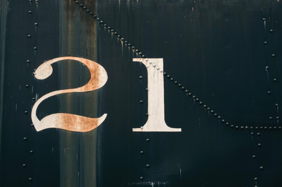 Free Image of Close Up of Letter S on the Side of a Train 