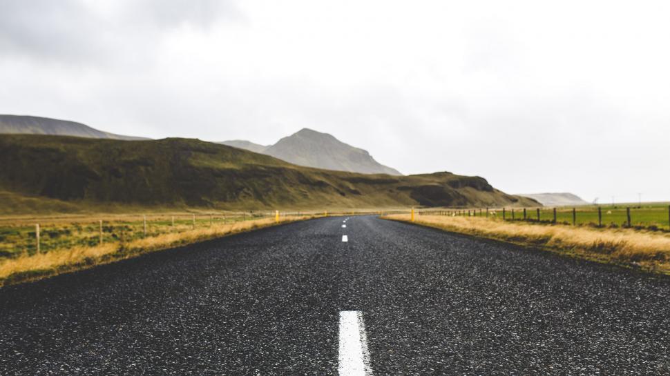 Free Image of Endless Stretch of Deserted Highway 