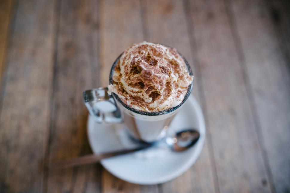 Free Image of A Cup of Hot Chocolate on a Saucer 