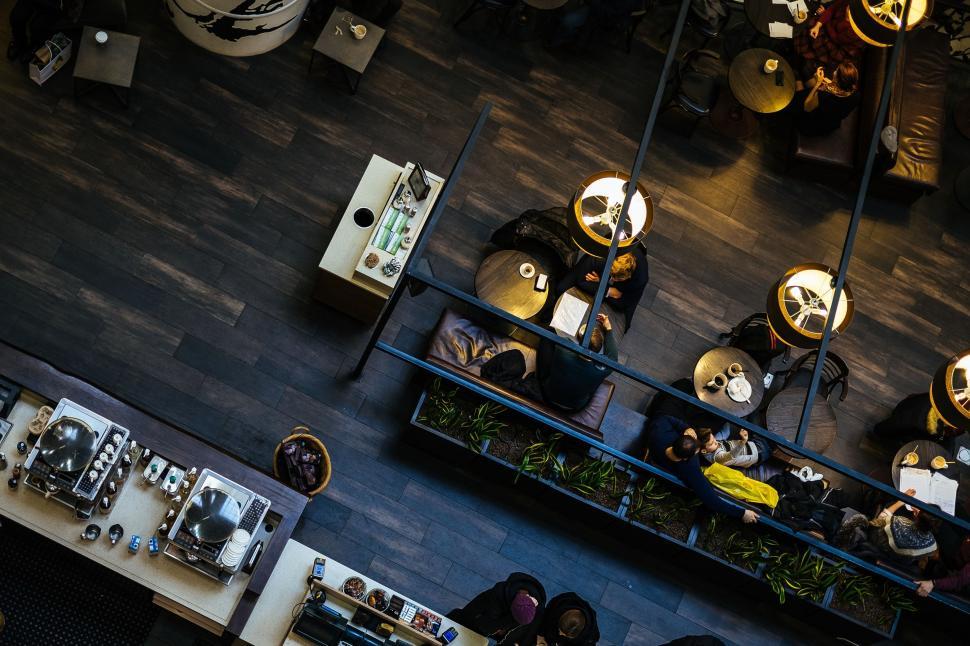 Free Image of Overhead View of a Musical Instrument Shop 