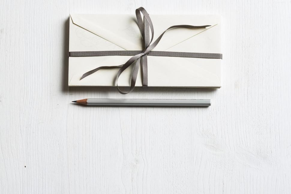 Free Image of Gift Box With Pencil 