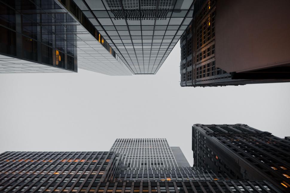 Free Image of Tall Buildings Towering Over City 