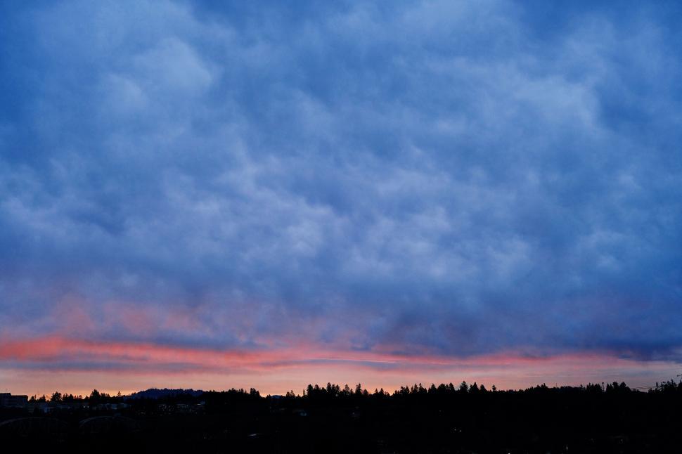 Free Image of Sky Filled With Clouds and Trees 