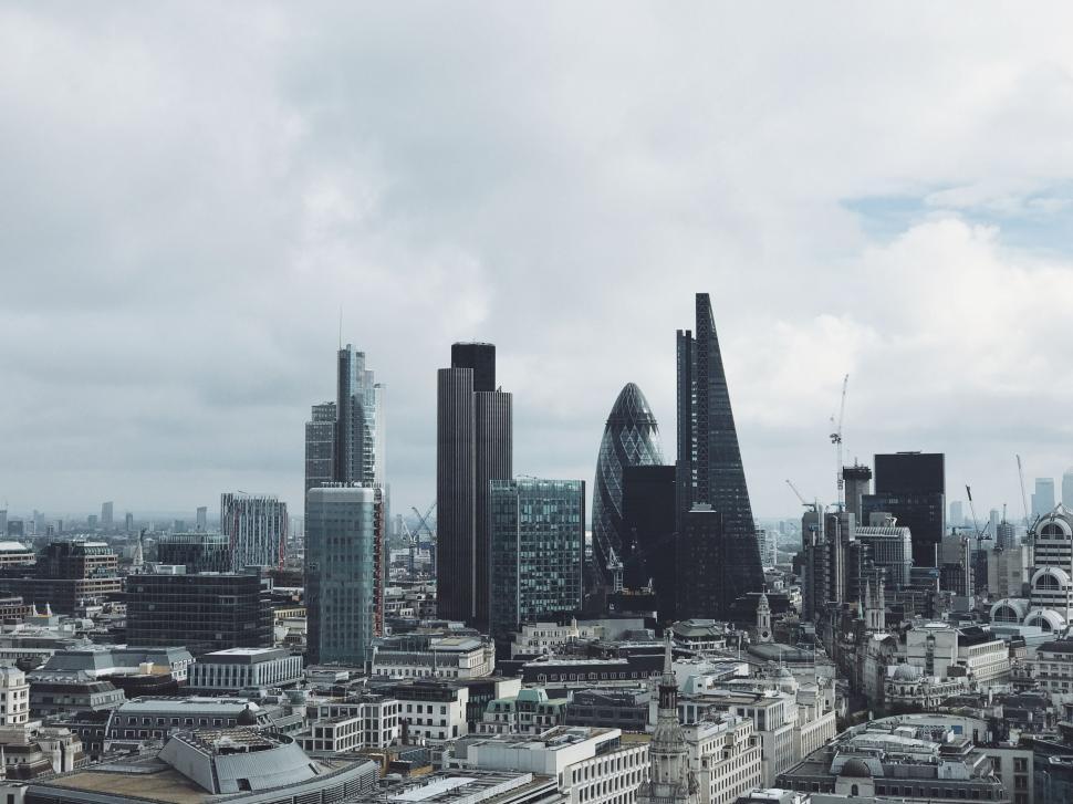 Free Image of Black and White Photo of London City 