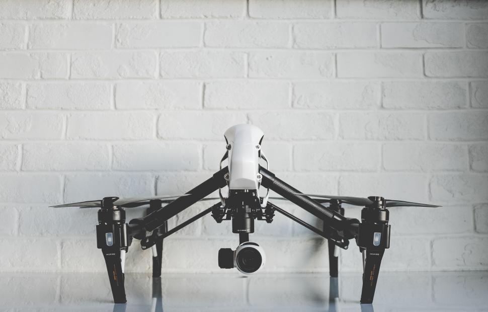 Free Image of Small Airplane Flying in Black and White 