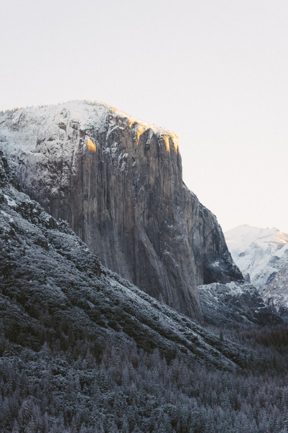Free Image of Majestic Snow-Capped Mountain 