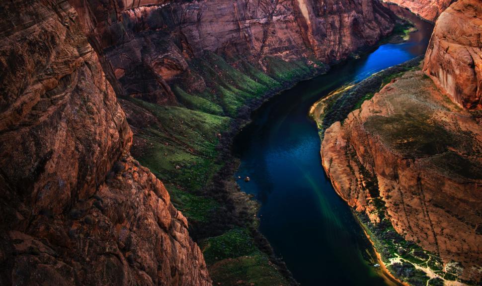 Free Image of Majestic Canyon With River Flowing 