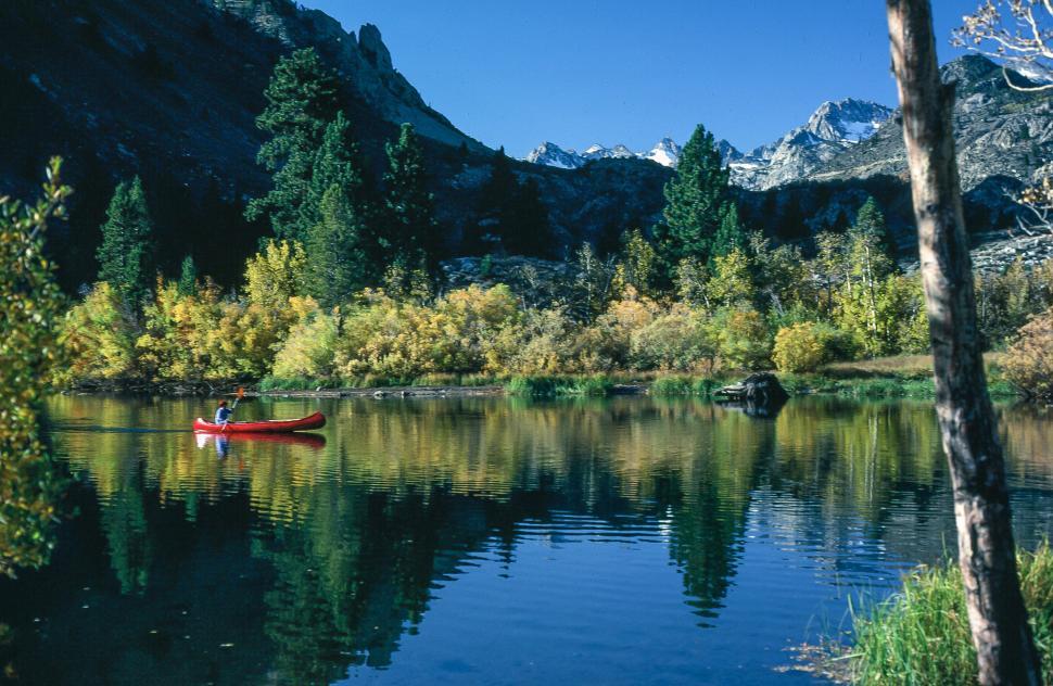 Free Image of View of lake and mountains 