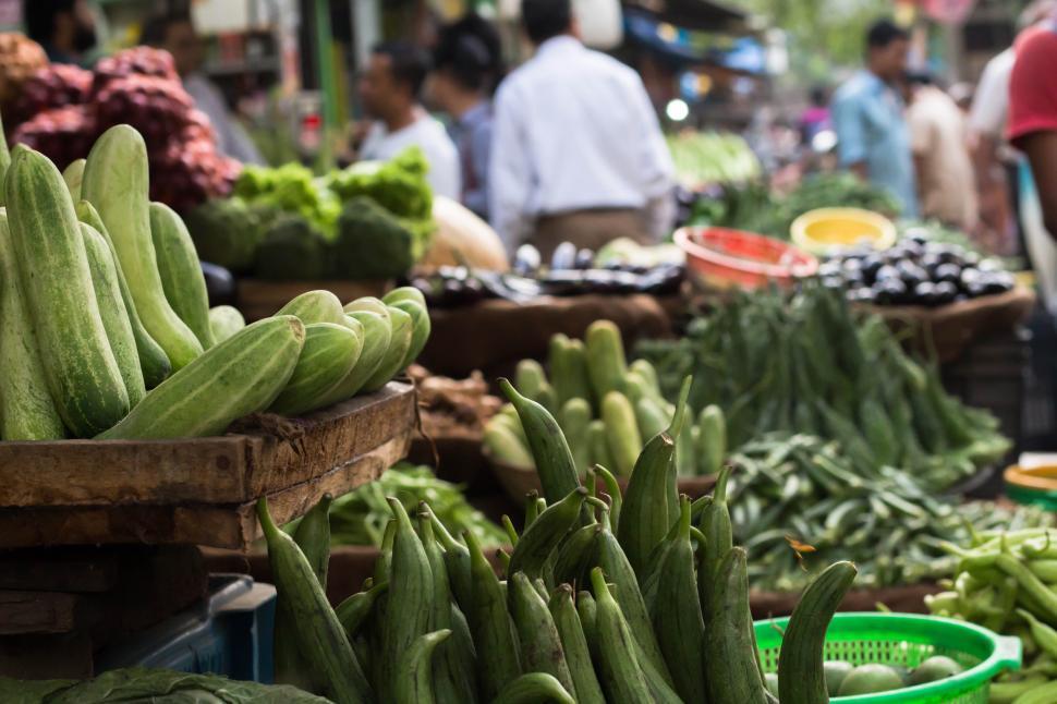 Free Image of Vegetable Market Details 