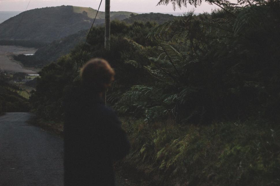 Free Image of Person Walking Along Path by Water 