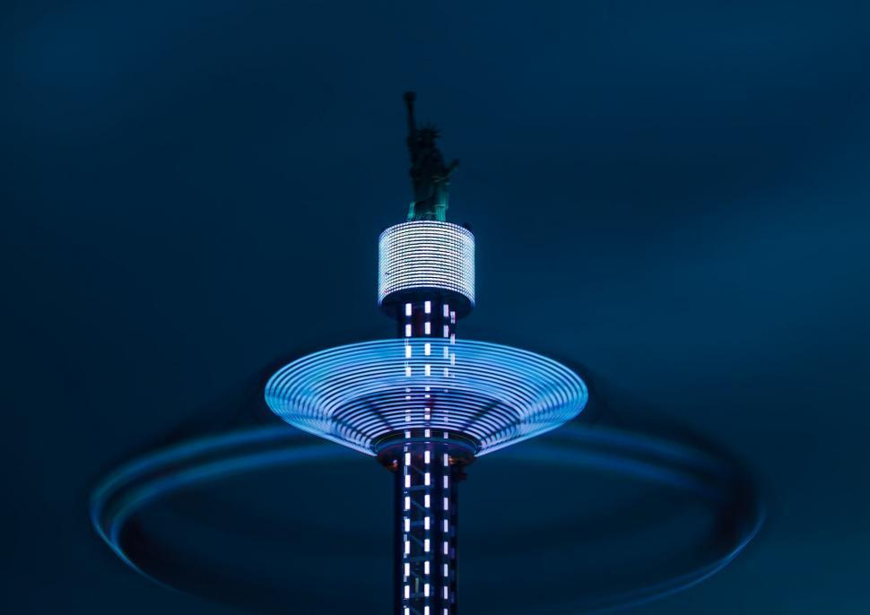 Free Image of Tower Standing Tall Against Blue Sky 