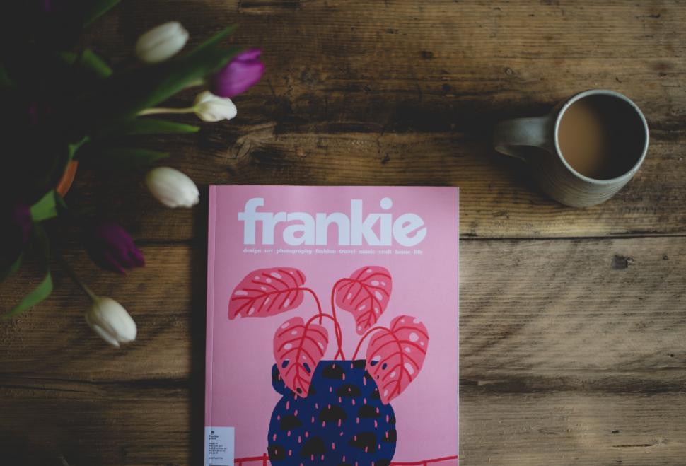 Free Image of Flower in a Vase Magazine Cover 