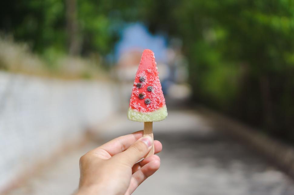 Free Image of Person Holding Piece of Food 