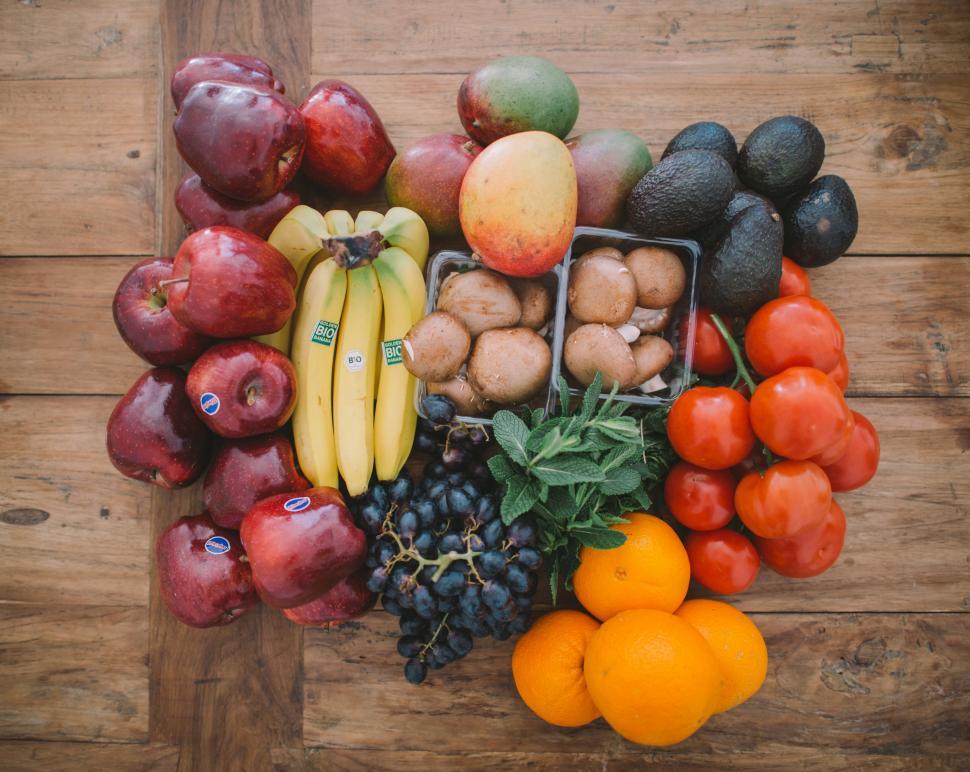 Free Image of Assorted Fruit Display on Table 