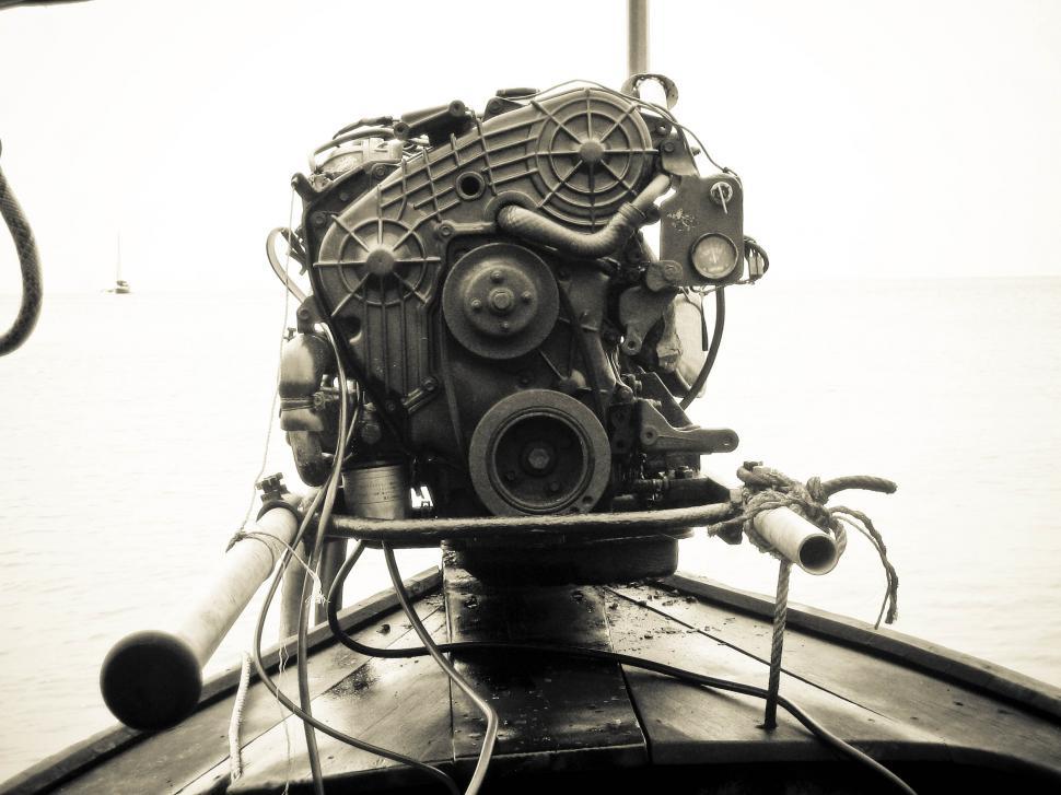 Free Image of boat engine 