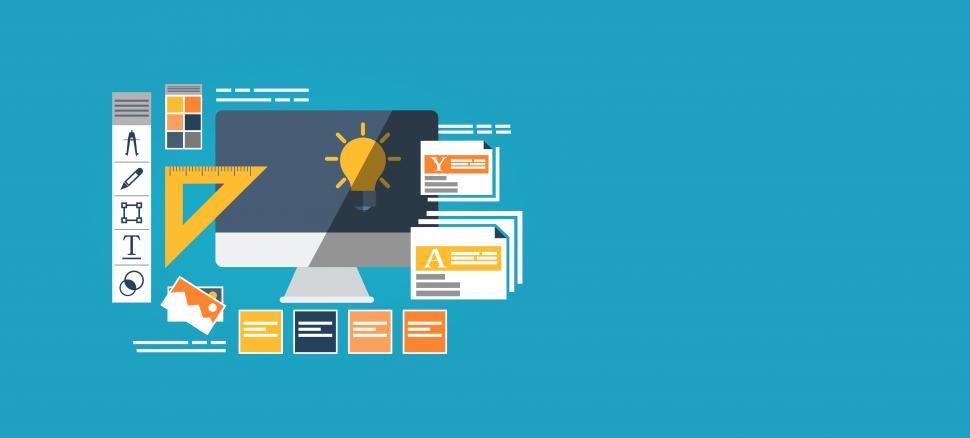Free Image of Graphic Design and Web Design - With Copyspace 