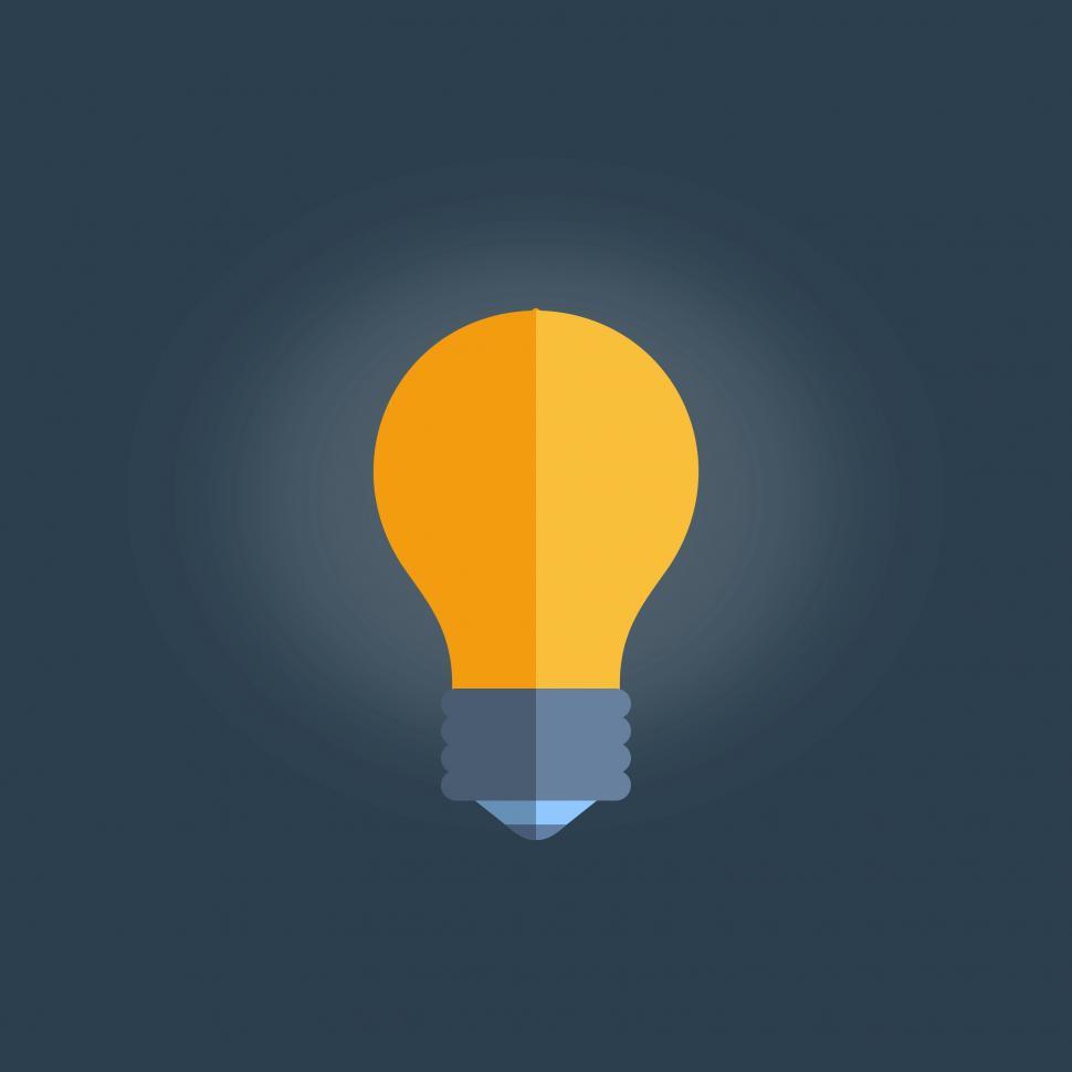 Free Image of Simple Lightbulb Illustration 