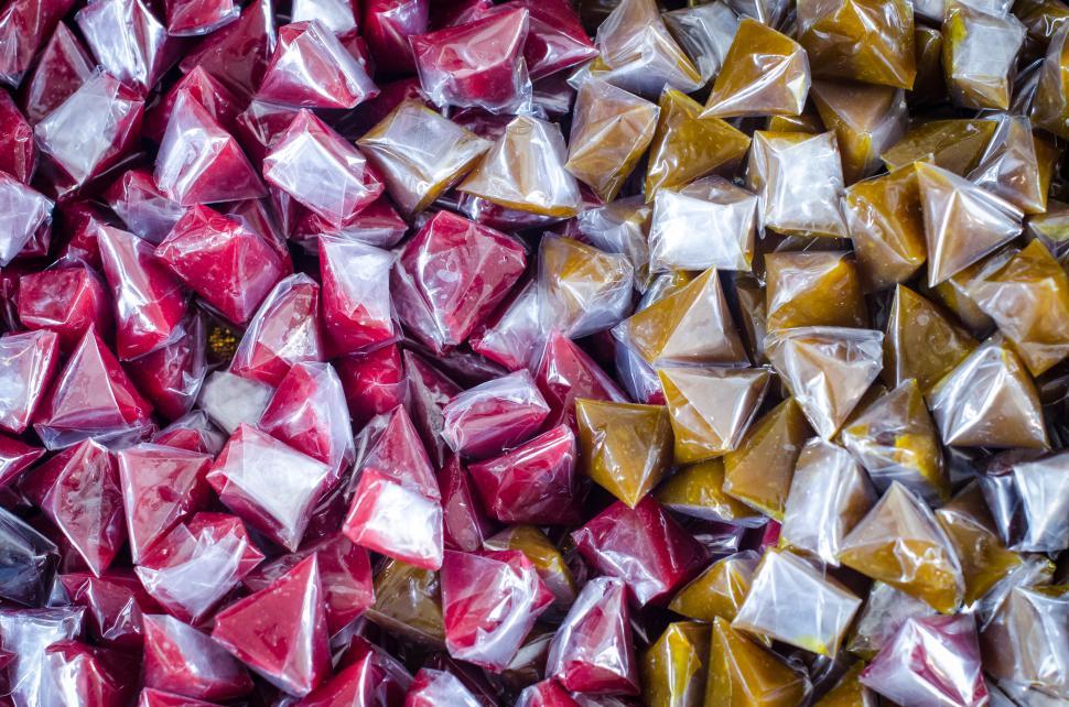 Free Image of Wrapped Thai snacks 