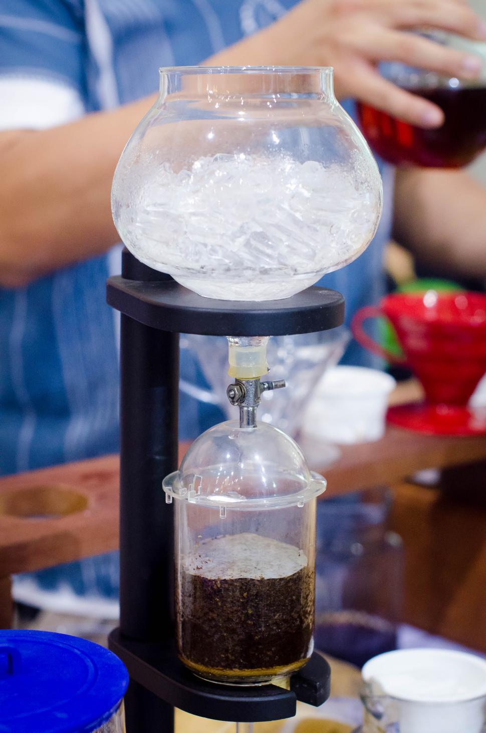 Free Image of Ice in Coffee maker  