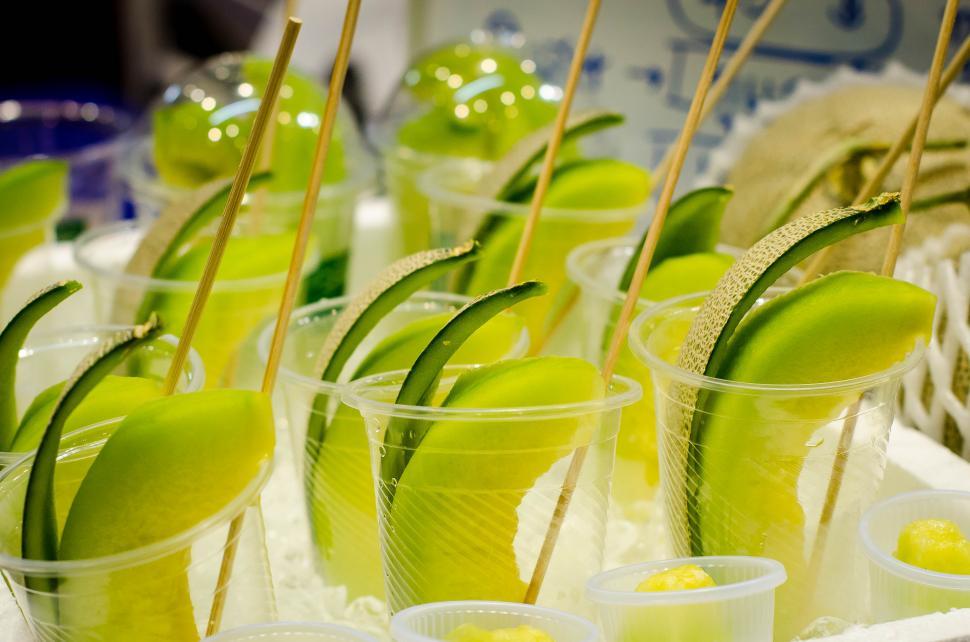 Free Image of Melon in the glass  