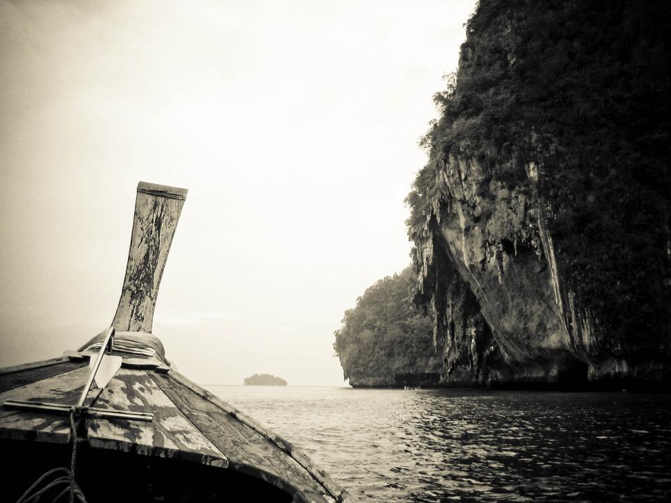 Free Image of Looking out from the boat 