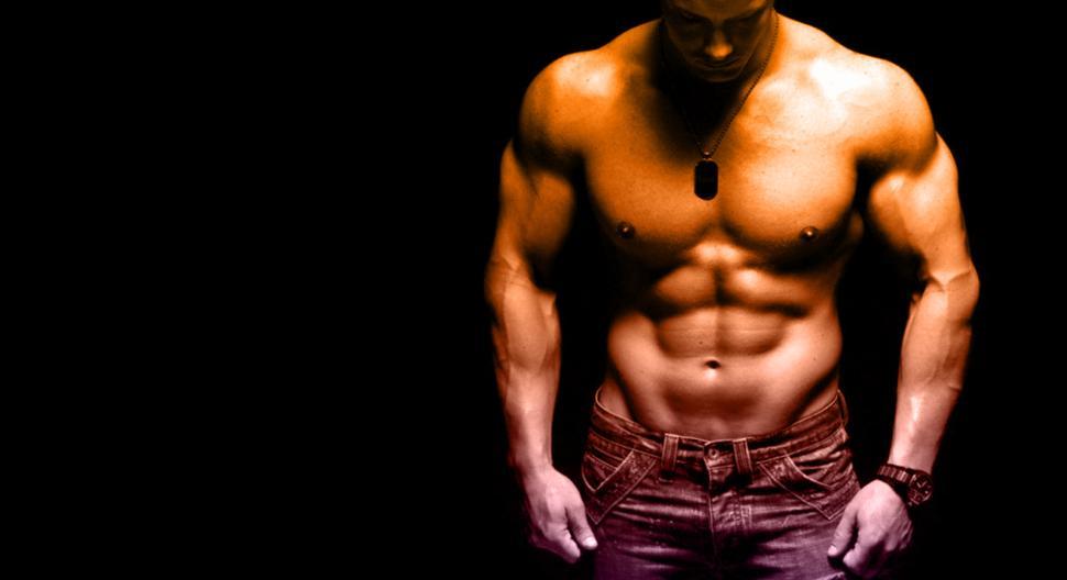Free Image of Sculpted Male Body - With Copyspace 