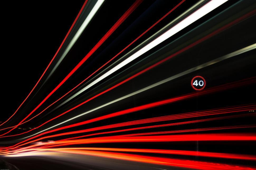 Free Image of Car Driving Through Tunnel at Night 