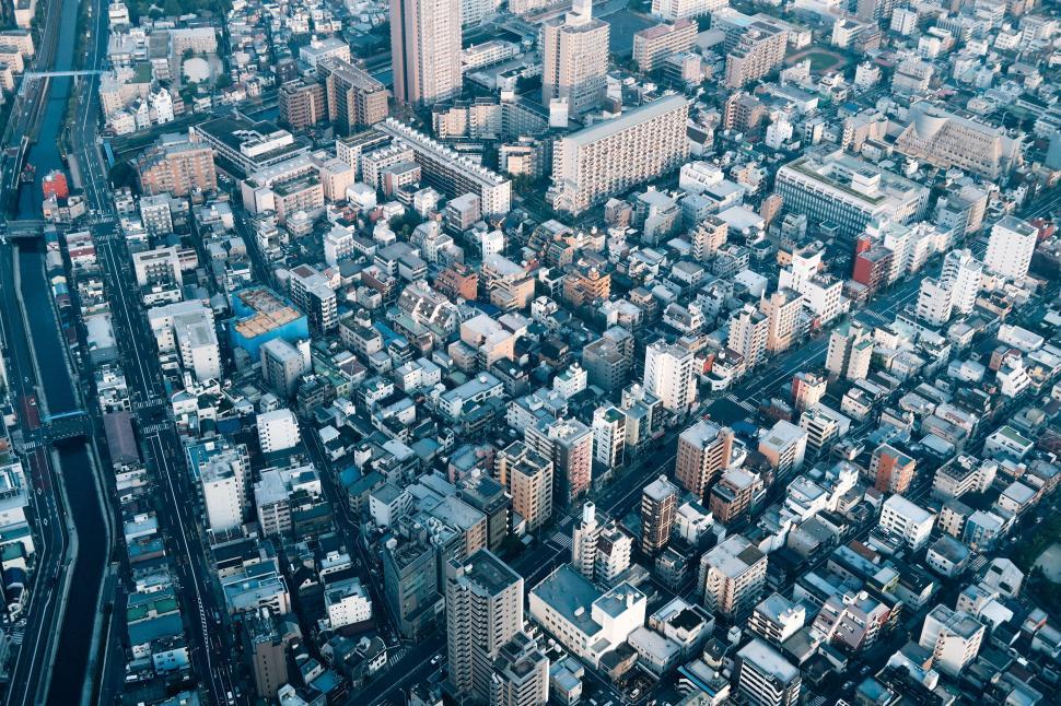 Free Image of Aerial View of a City With Tall Buildings 