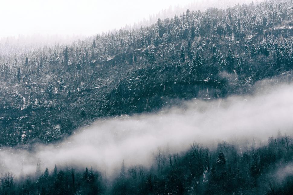 Free Image of Snow Covered Mountain Landscape 