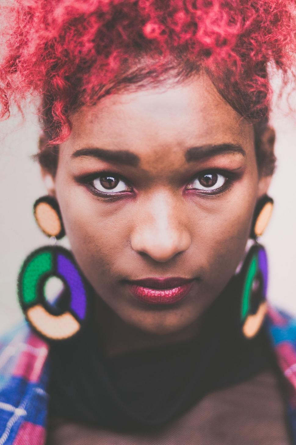 Free Image of Close Up Portrait of Person With Red Hair 