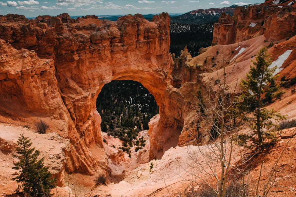 Free Image of Rocky Landscape With a Hole in the Middle 