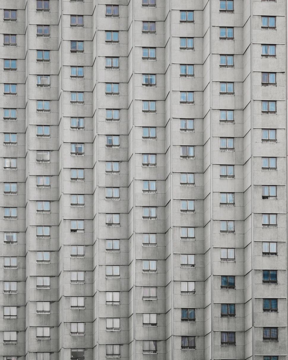 Free Image of Tall Building With Many Windows 