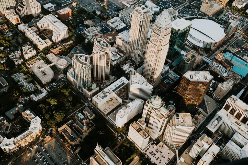 Free Image of Aerial View of a City With Tall Buildings 