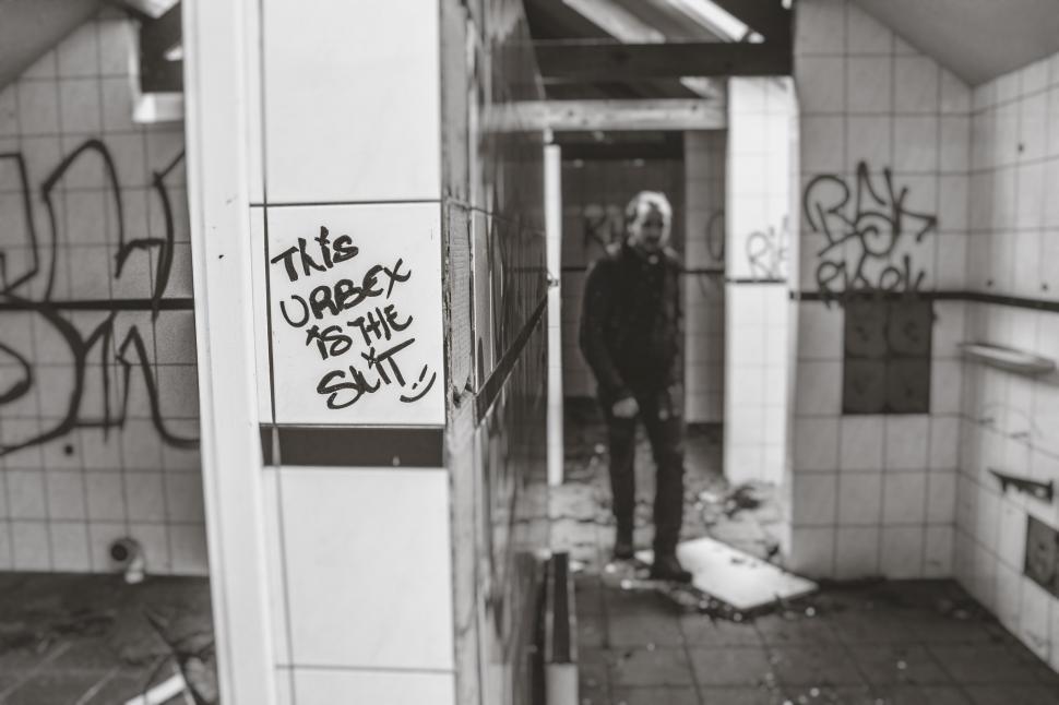 Free Image of Person Standing in Bathroom 