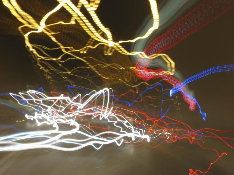 Free Image of Colorful exposure streaks 