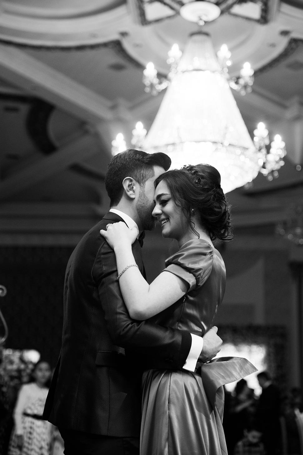 Free Image of Man and Woman Dancing on a Dance Floor 
