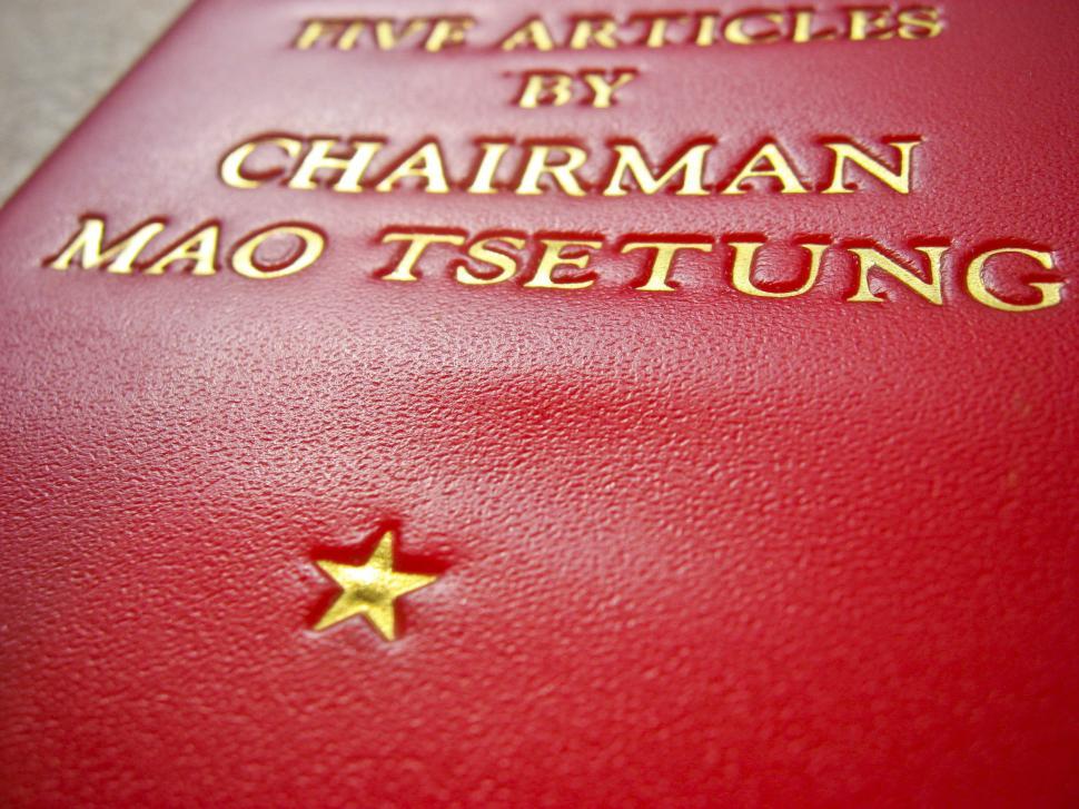 Free Image of Red Star on Mao book 