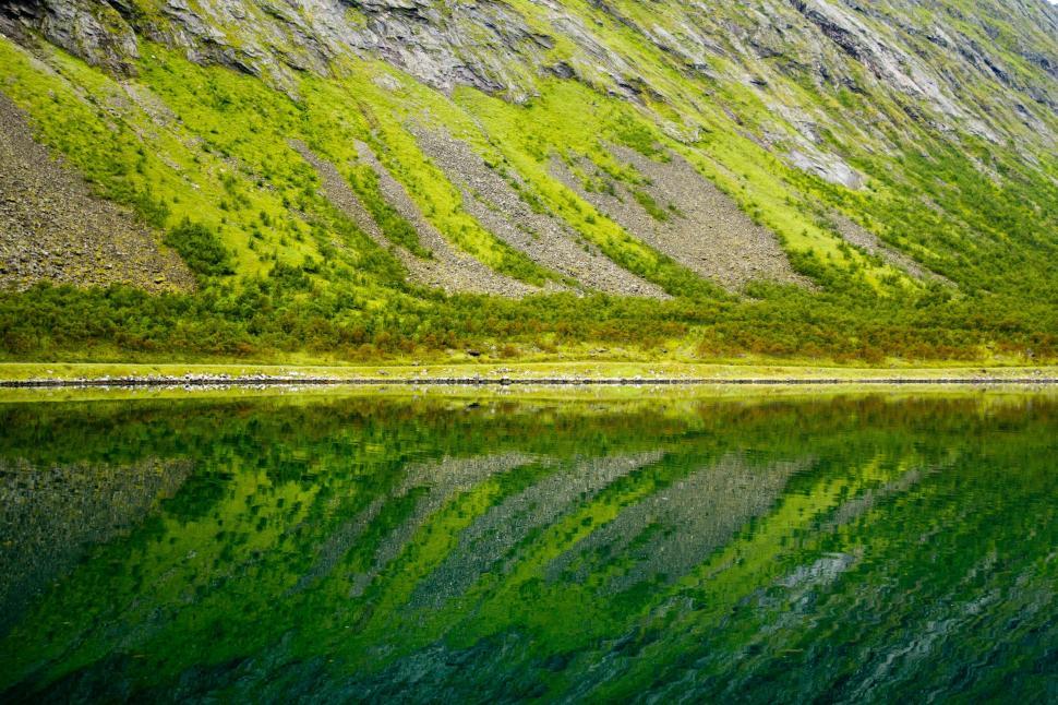Free Image of Mountain Reflects in Lake 