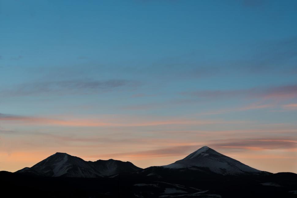 Free Image of Majestic Mountain With Sky Background 